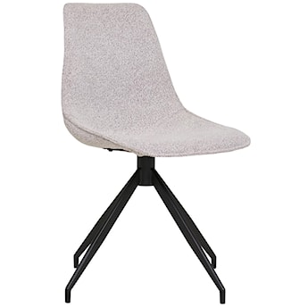 Krzesło do jadalni Scentle obrotowe tapicerowane jasnoszare