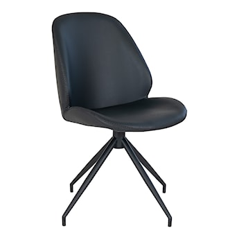 Krzesło obrotowe Cleartau czarne z czarnymi nogami