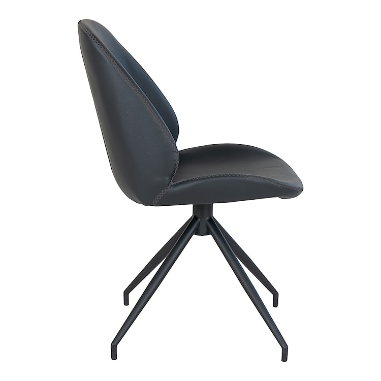Krzesło obrotowe Cleartau czarne z czarnymi nogami  - zdjęcie 3