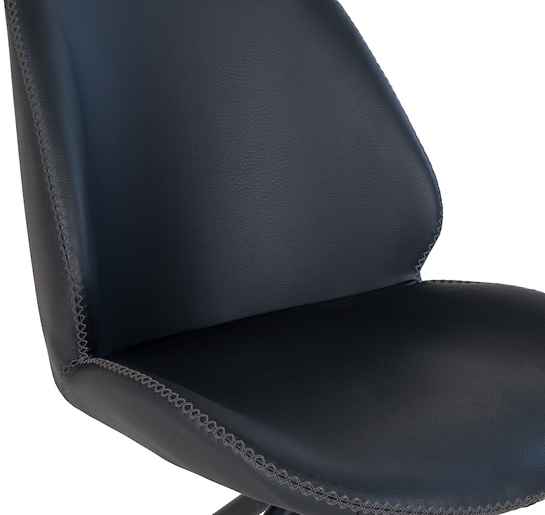 Krzesło obrotowe Cleartau czarne z czarnymi nogami  - zdjęcie 6