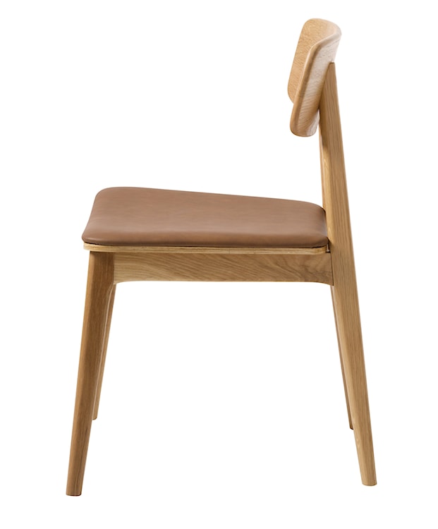Krzesło drewniane Sunfirs beżowe siedzisko  - zdjęcie 6