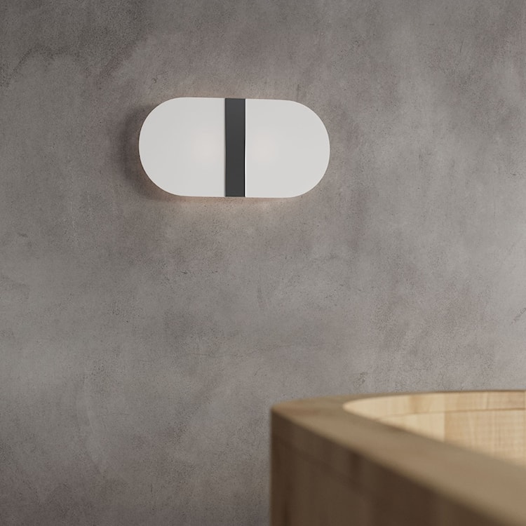 Plafon Vorigh 45x30 cm biały/chrom  - zdjęcie 2