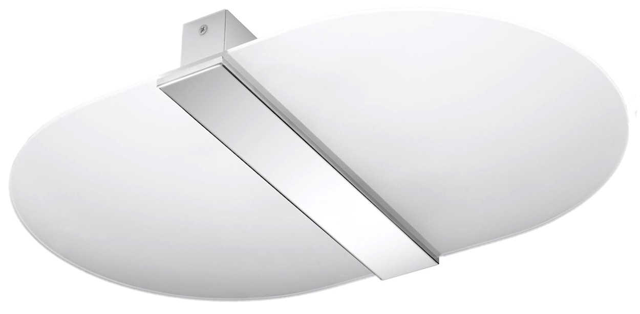 Plafon Vorigh 45x30 cm biały/chrom 