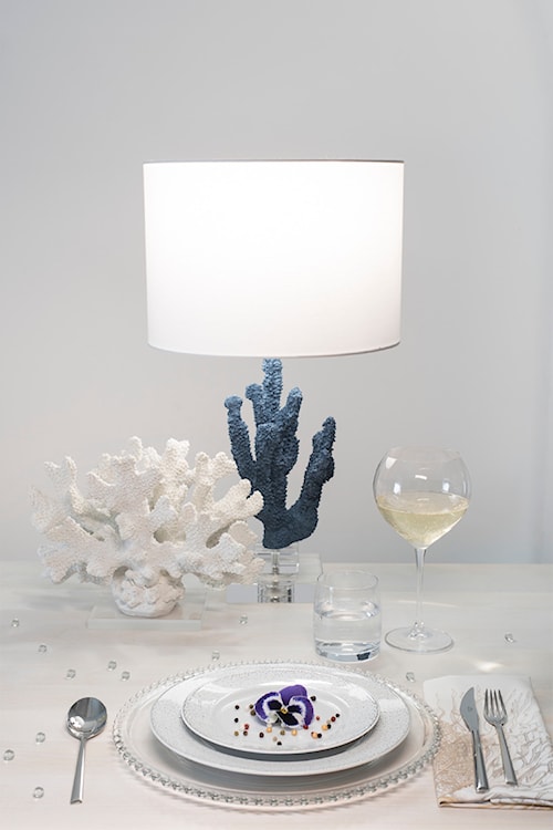 Zestaw talerzy porcelanowych dla 6 os. Jenny biało-srebrny  - zdjęcie 6