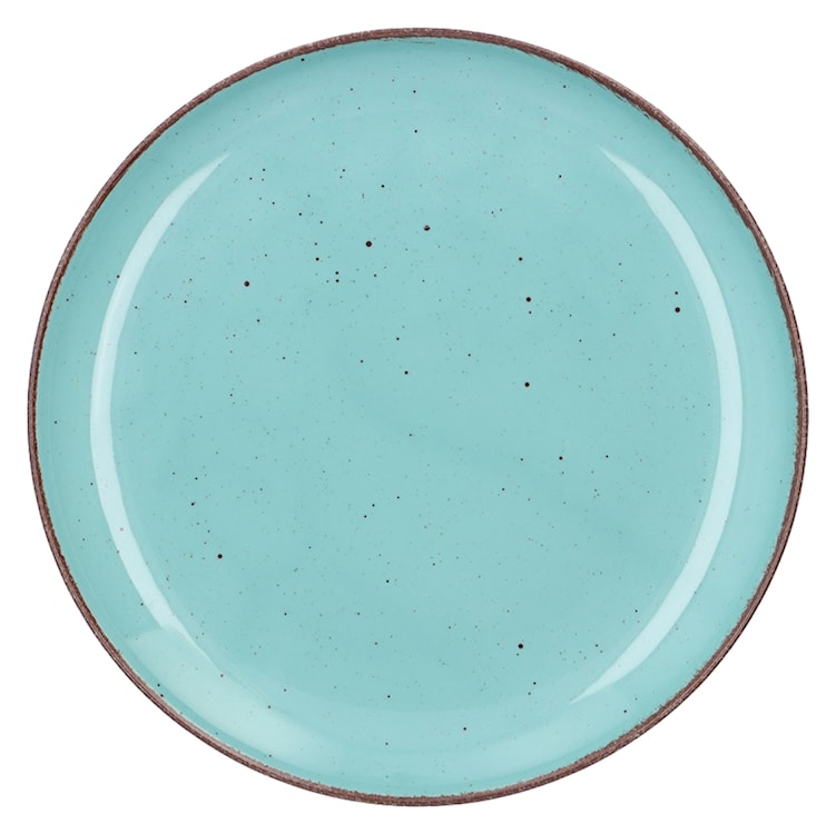 Zestaw talerzy porcelanowych dla 6 os. City turkusowy  - zdjęcie 4