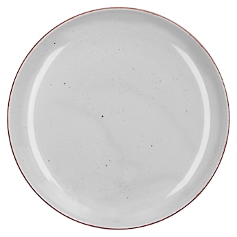 Zestaw talerzy porcelanowych dla 6 os. City jasnoszary