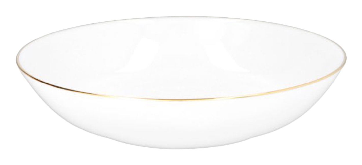 Zestaw talerzy porcelanowych dla 6 os. City biało-złote  - zdjęcie 4