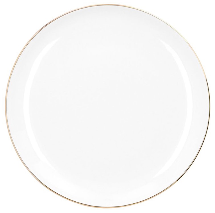Zestaw talerzy porcelanowych dla 6 os. City biało-złote  - zdjęcie 7