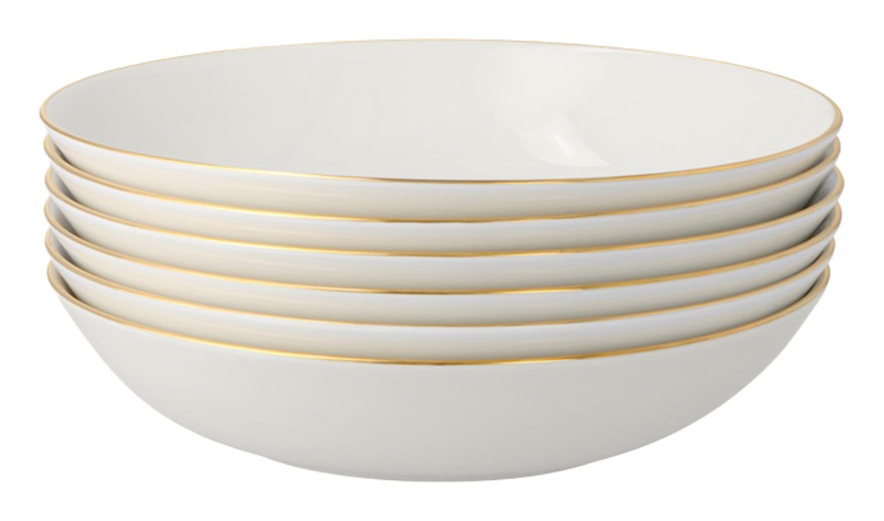 Zestaw talerzy porcelanowych dla 6 os. City beżowy  - zdjęcie 6