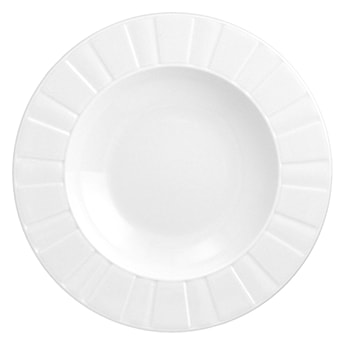 Zestaw talerzy porcelanowych dla 6 os. Oktawa biały