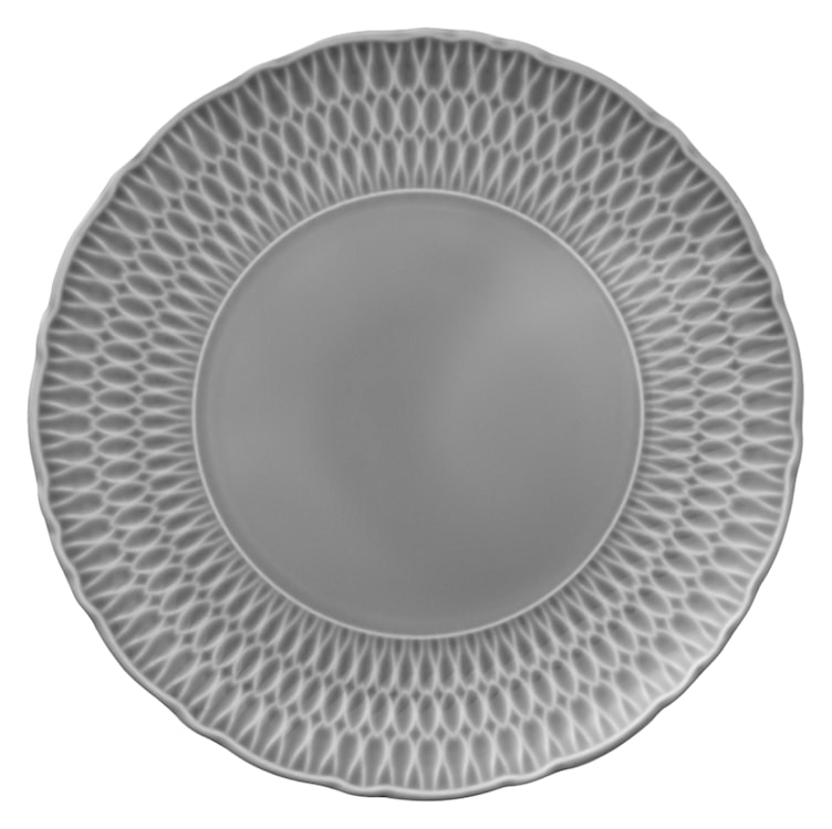 Zestaw talerzy porcelanowych dla 6 os. Sofia szary  - zdjęcie 4