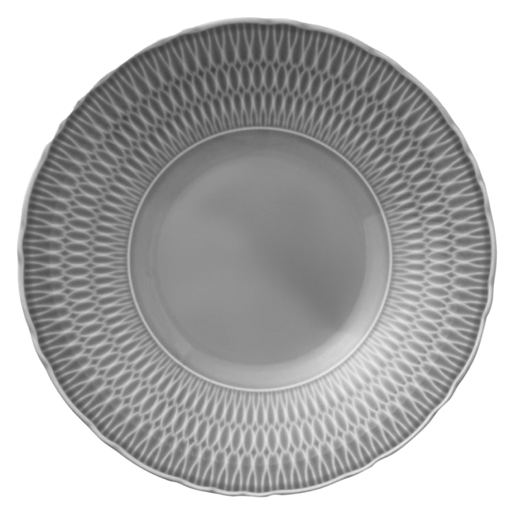 Zestaw talerzy porcelanowych dla 6 os. Sofia szary  - zdjęcie 3