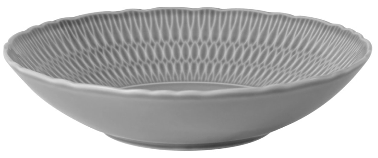 Zestaw talerzy porcelanowych dla 6 os. Sofia szary  - zdjęcie 2