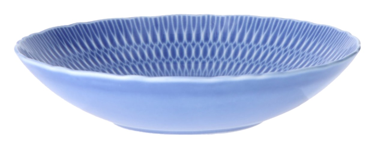 Zestaw talerzy porcelanowych dla 6 os. Sofia niebieski  - zdjęcie 2
