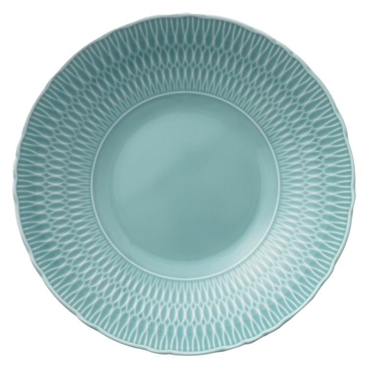 Zestaw talerzy porcelanowych dla 6 os. Sofia lazurowy  - zdjęcie 3