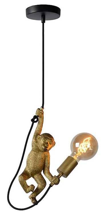 Lampa wisząca Chimp małpka złota