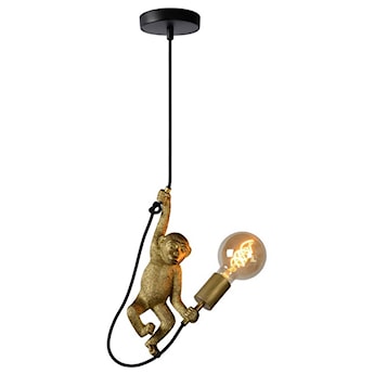 Lampa wisząca Chimp małpka złota