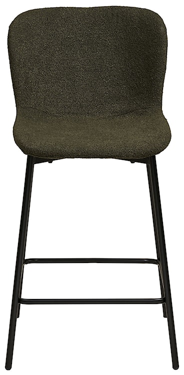 Hoker tapicerowany Auralica w tkaninie boucle zielony  - zdjęcie 3