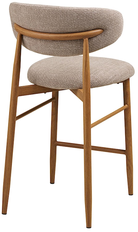 Hoker tapicerowany Levanto beżowy/dąb naturalny  - zdjęcie 5