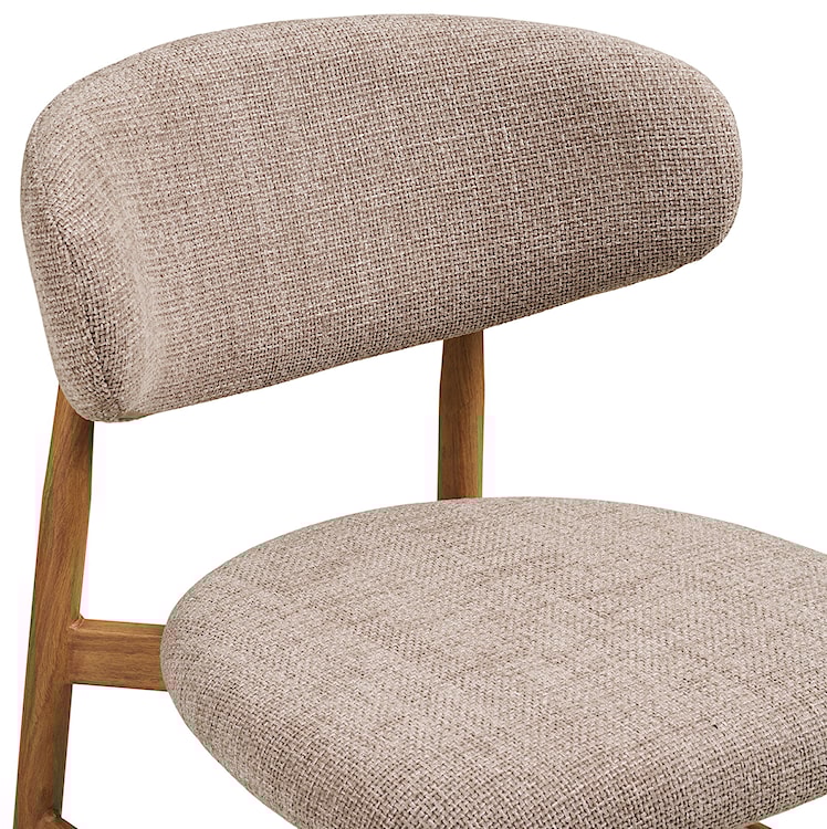 Hoker tapicerowany Levanto beżowy/dąb naturalny  - zdjęcie 6