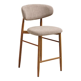 Hoker tapicerowany Levanto beżowy/dąb naturalny