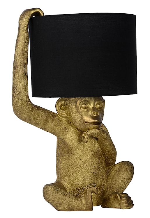 Lampa stołowa Chimp małpka złota 