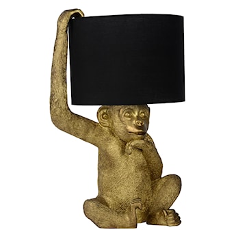 Lampa stołowa Chimp małpka złota