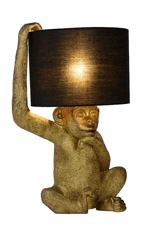 Lampa stołowa Chimp małpka złota  - zdjęcie 5