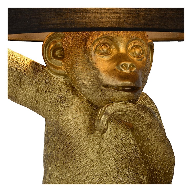 Lampa stołowa Chimp małpka złota  - zdjęcie 6