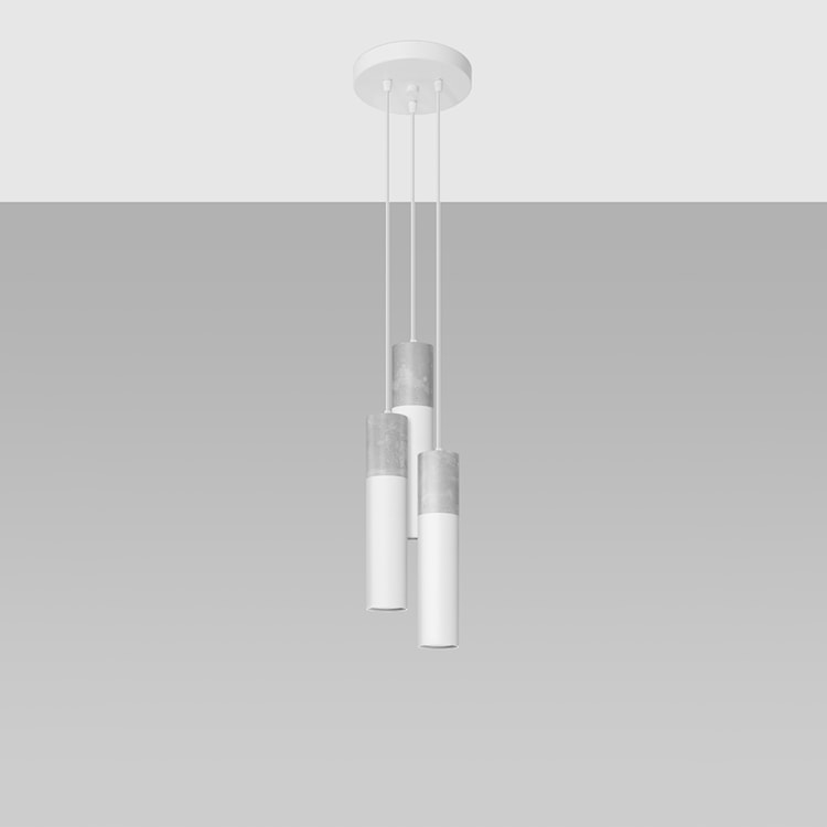 Lampa wisząca Borgio 3P biała  - zdjęcie 2