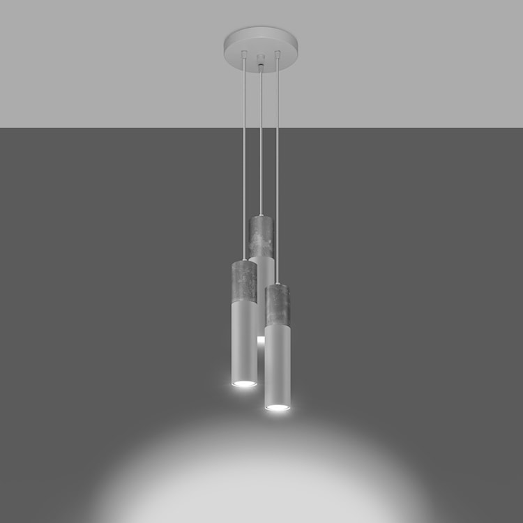 Lampa wisząca Borgio 3P biała  - zdjęcie 3
