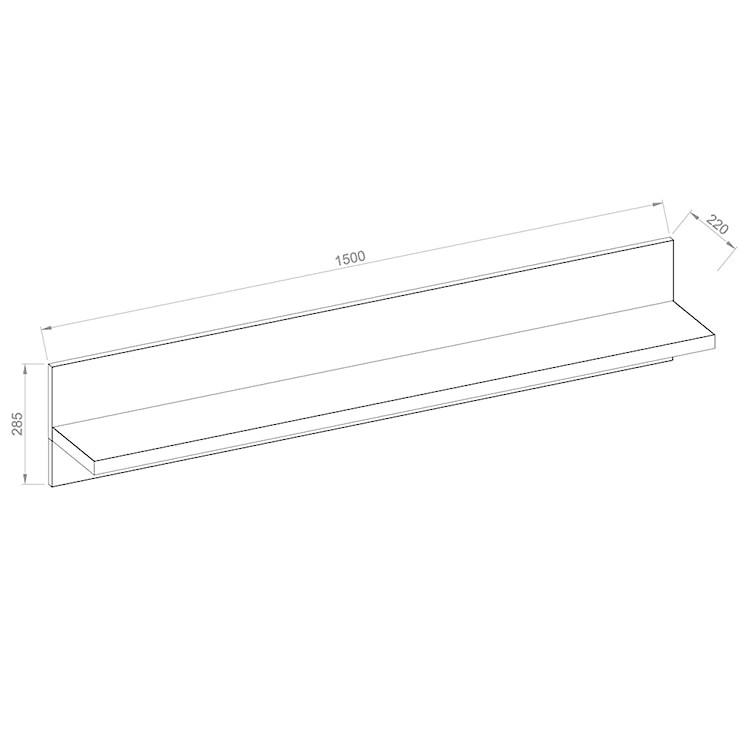 Półka Belize 150 cm  - zdjęcie 4