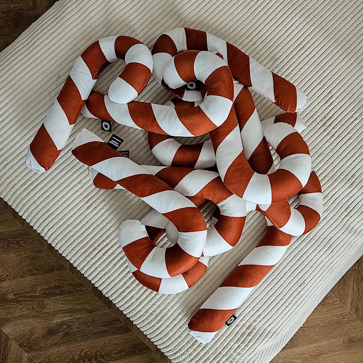 Poduszka XMAS 34 cm karmelowa laska cukrowa  - zdjęcie 3