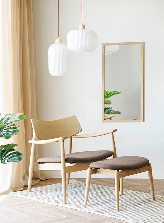 Fotel wypoczynkowy Clonds z podłokietnikami dąb naturalny/brązowy  - zdjęcie 2