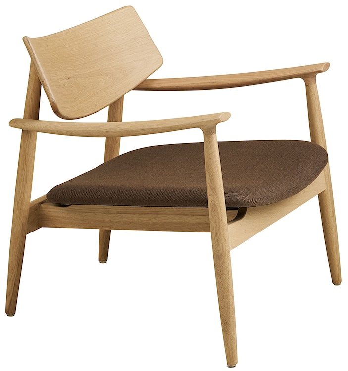 Fotel wypoczynkowy Clonds z podłokietnikami dąb naturalny/brązowy  - zdjęcie 3