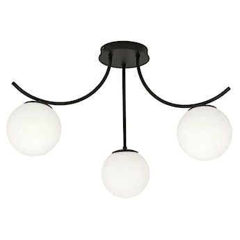 Lampa sufitowa Bassony czarna/biała x3