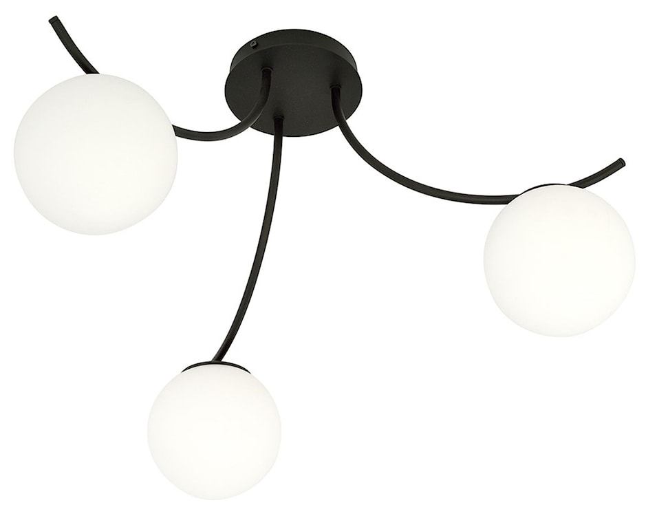 Lampa sufitowa Bassony czarna/biała x3  - zdjęcie 4