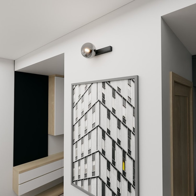 Plafon sufitowy Fittell czarny/grafitowy x1  - zdjęcie 4