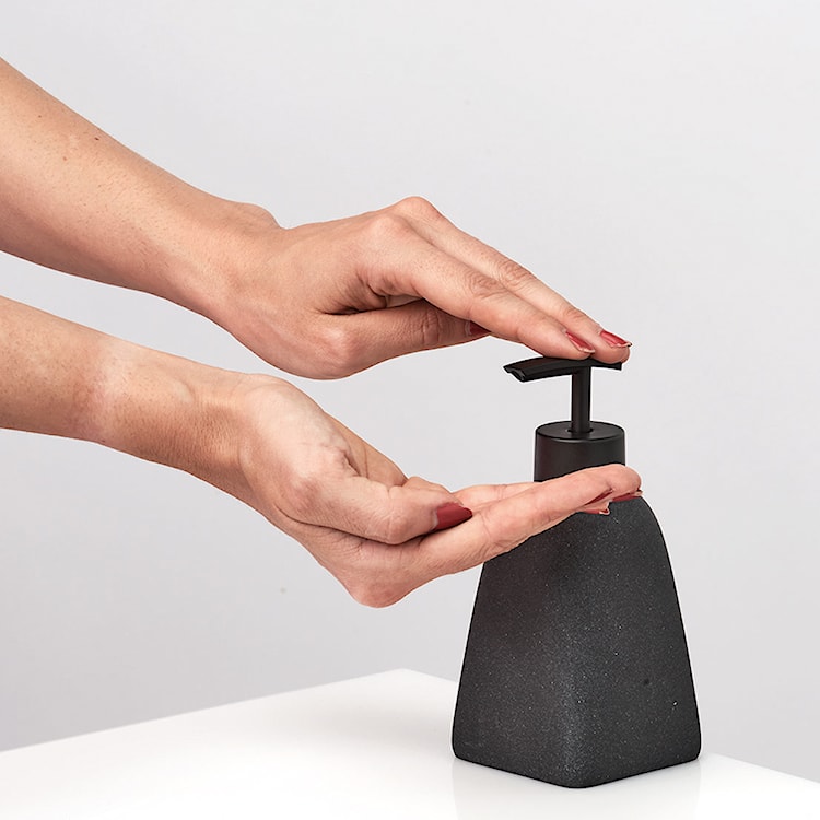 Dozownik do mydła Newia czarny  - zdjęcie 2