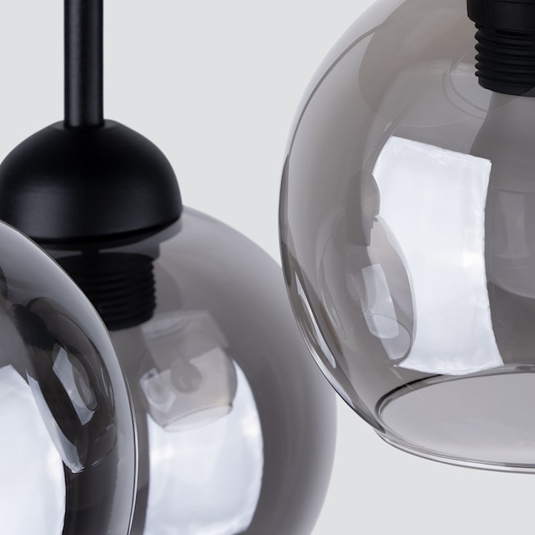 Lampa wisząca Crosians 35x35 cm x3 czarny  - zdjęcie 3