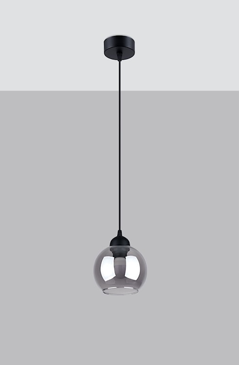 Lampa wisząca Crosians średnica 15 cm czarna  - zdjęcie 4