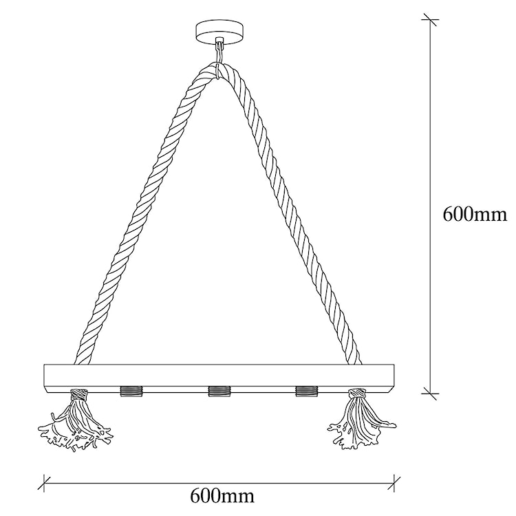 Lampa wisząca Cangua x3  - zdjęcie 6