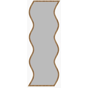 Lustro ścienne Secuste 120x40 cm dąb