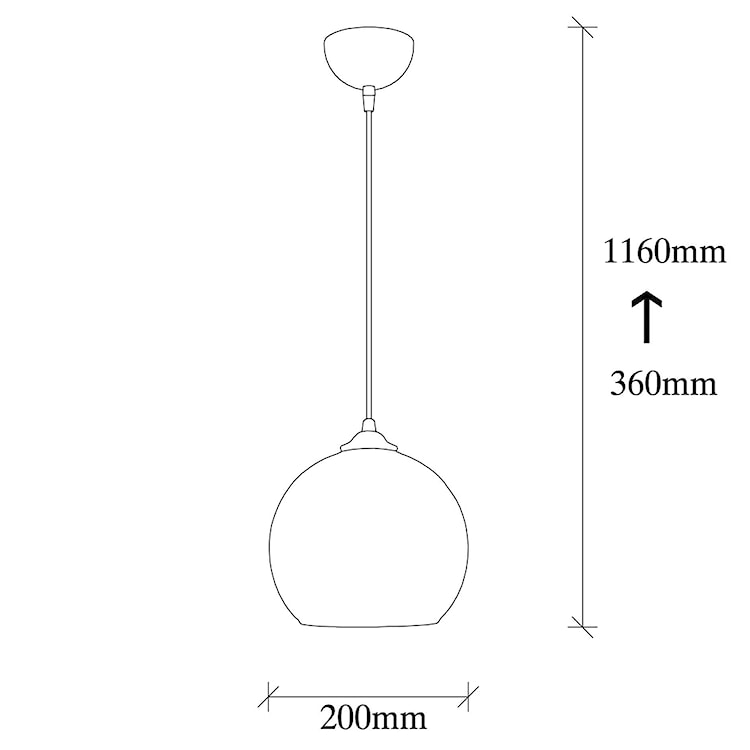 Żyrandol Menkent średnica 20 cm  - zdjęcie 5