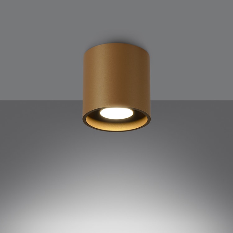 Plafon Obett średnica 10 cm x1 złoto  - zdjęcie 5