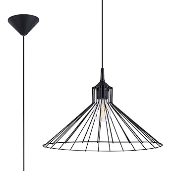 Lampa wisząca Yallane średnica 40 cm stalowa czarna