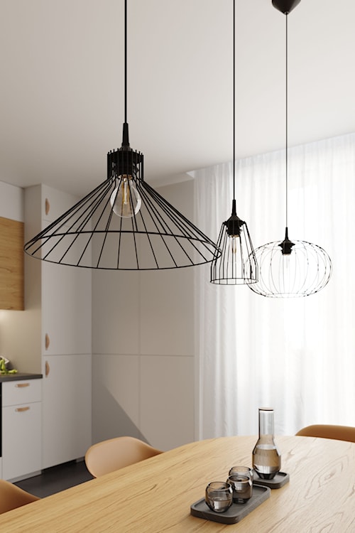 Lampa wisząca Yallane średnica 40 cm stalowa czarna  - zdjęcie 2