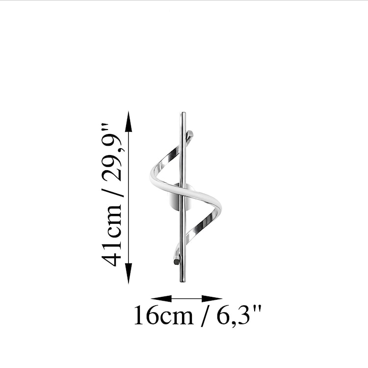 Lampa ścienna Debarrors chromowana  - zdjęcie 6