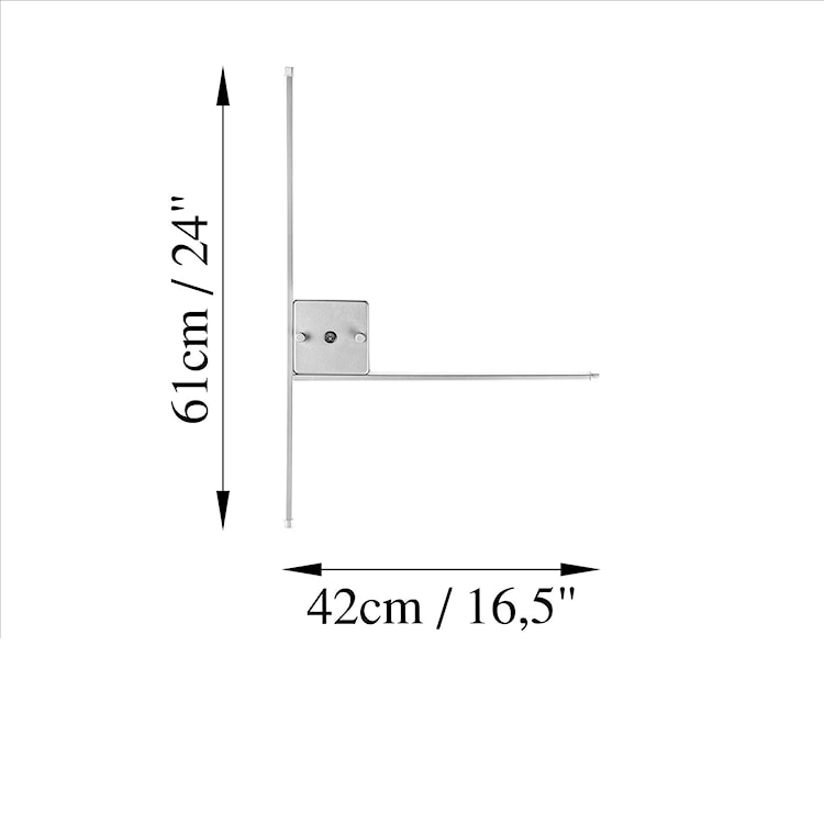 Lampa ścienna Spoirsey chromowana  - zdjęcie 6