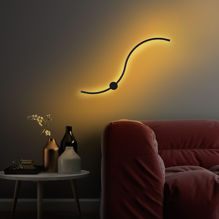 Lampa ścienna Rewarrows 90 cm czarna  - zdjęcie 4